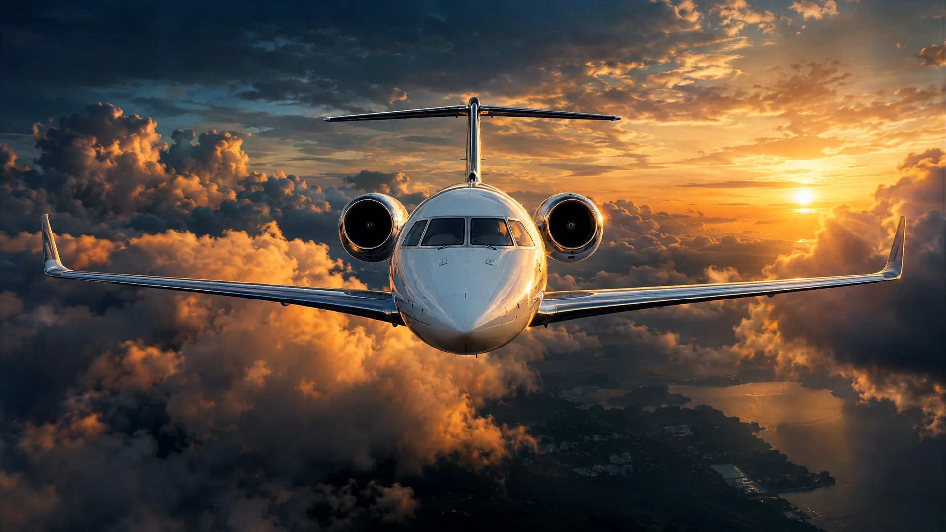 Jet frontal cielo de Fly Select