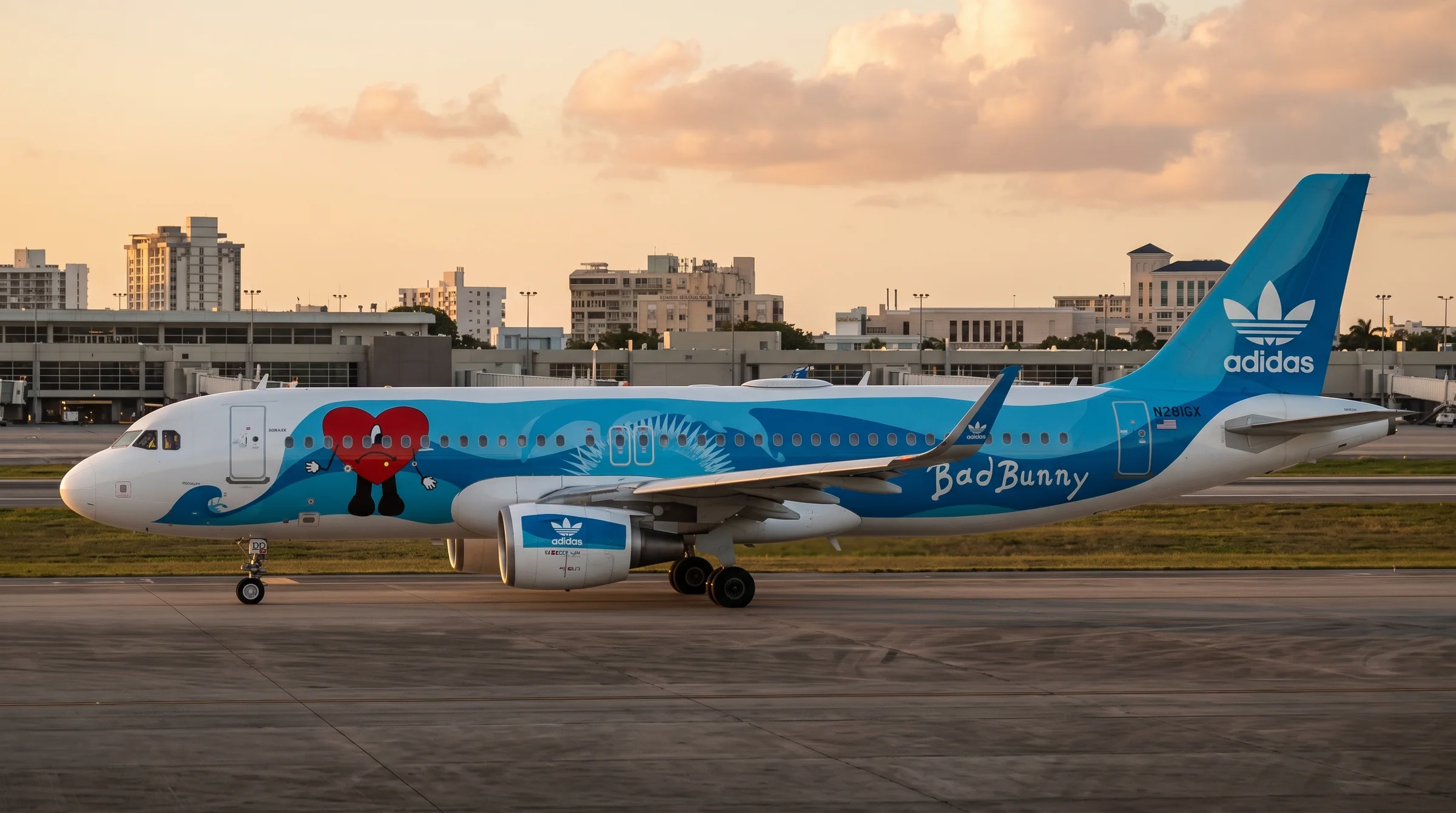 Aeronave de gira Fly Select en plataforma