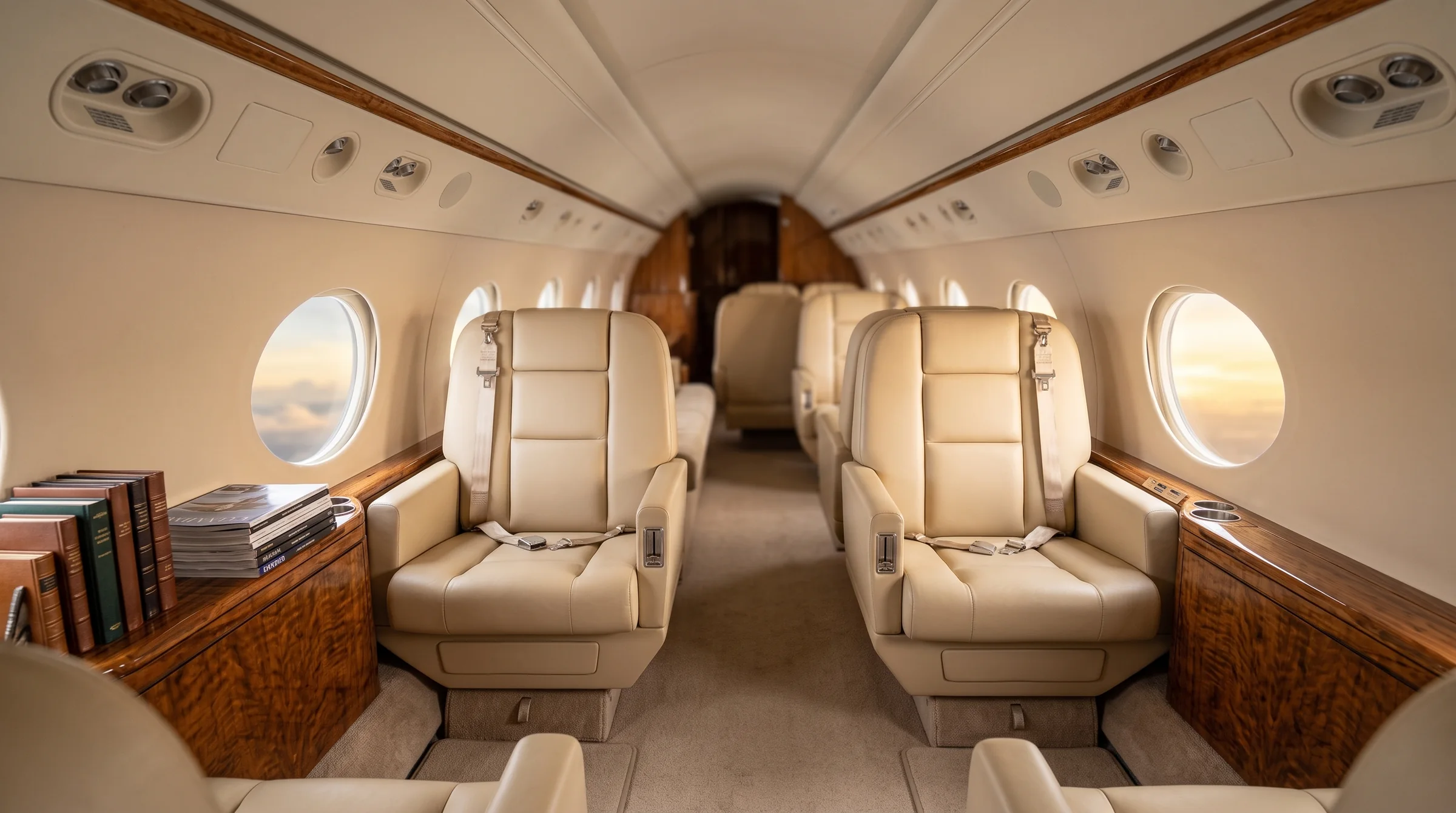 Interior del Gulfstream G450