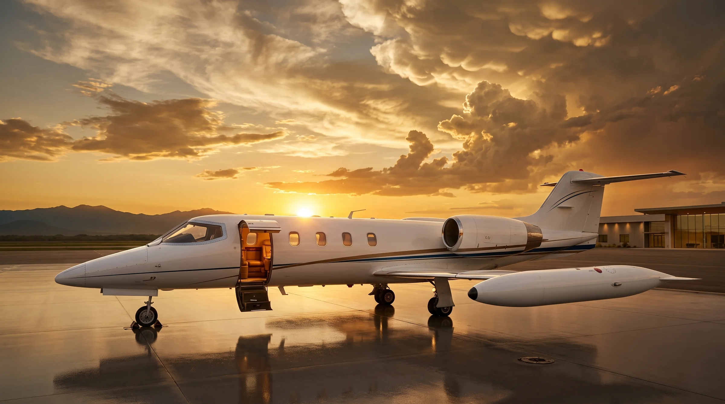 Learjet 35A de la flota Fly Select